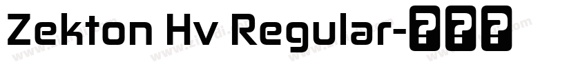 Zekton Hv Regular字体转换